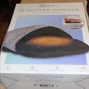 Lomi Heated Foot Massager with Ultra-Plush Microfleece